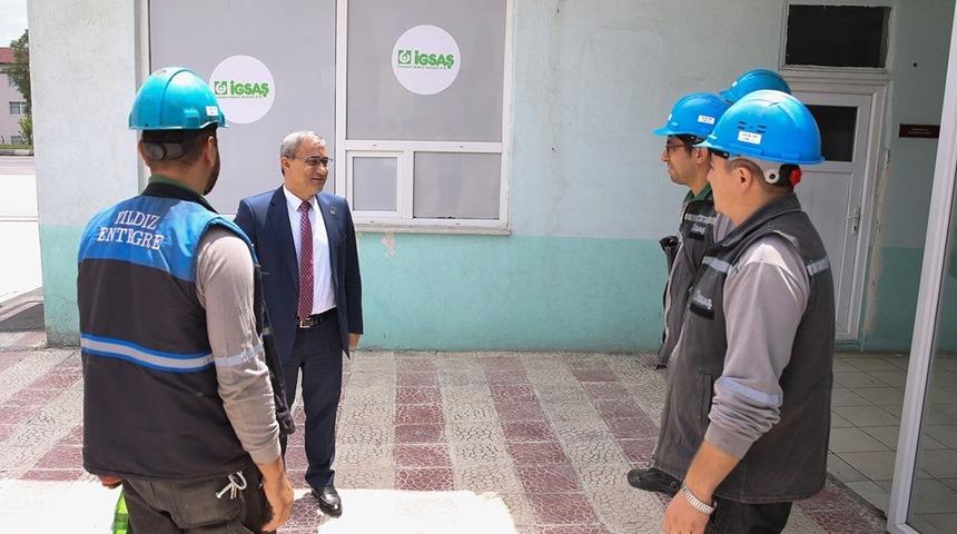 Başkan&rsquo;dan &rsquo;ge&ccedil;miş olsun&rsquo; ziyareti