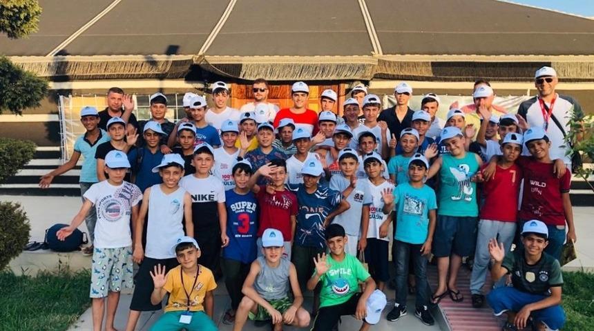 Başkan Kuş yaz kampı yapan &ccedil;ocuklarla buluştu