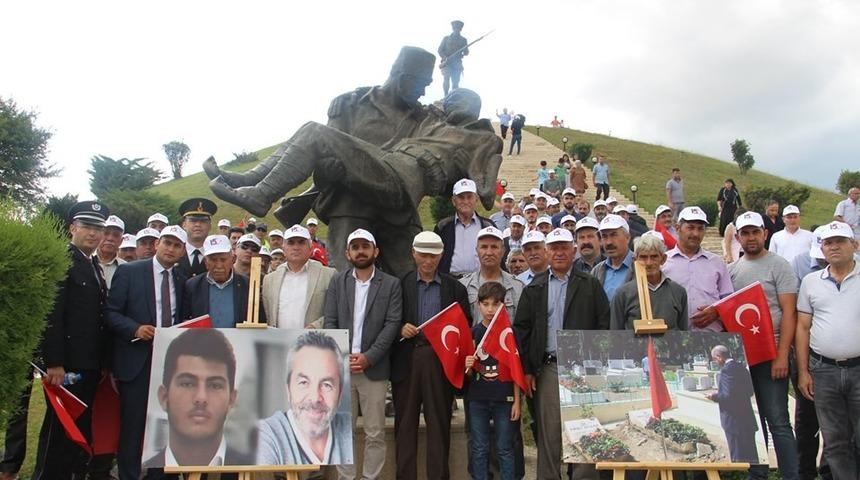 Kurtuluş Savaşı’nın baba-oğul şehitleri ile 15 Temmuz’un baba-oğul şehitleri, Dumlupınar’da anıldı