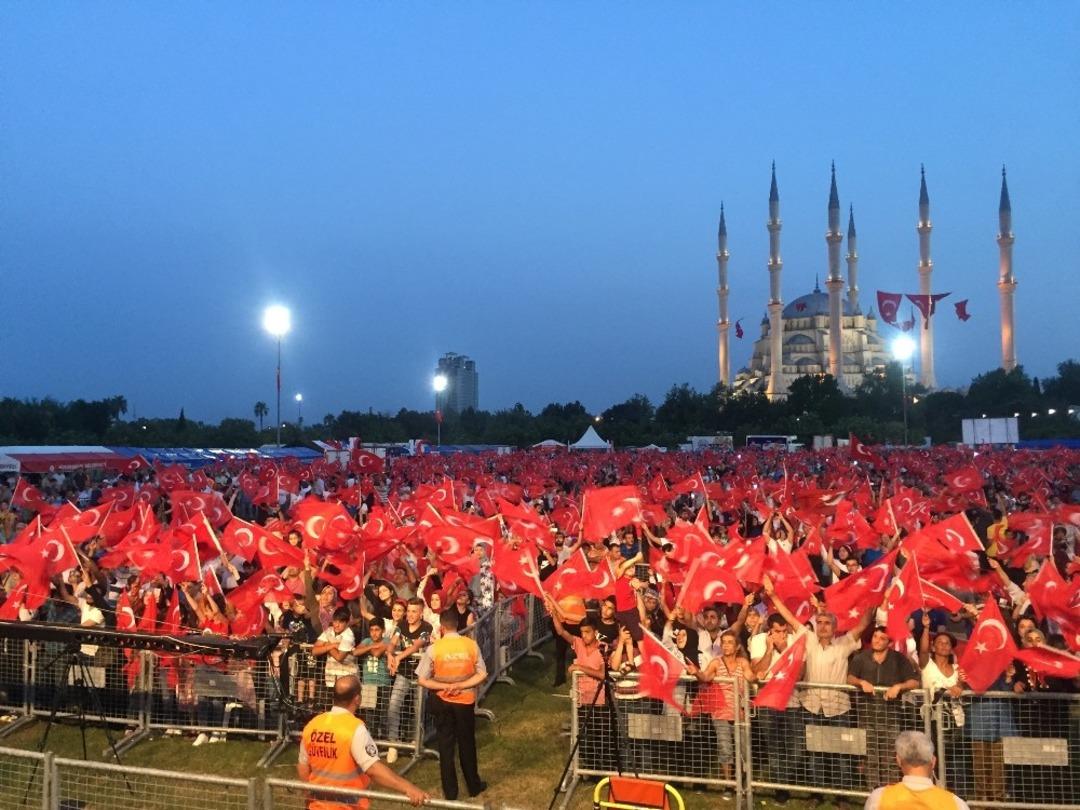 15 Temmuz Demokrasi ve Milli Birlik G&uuml;n&uuml;ne 35 bin Adanalı katıldı