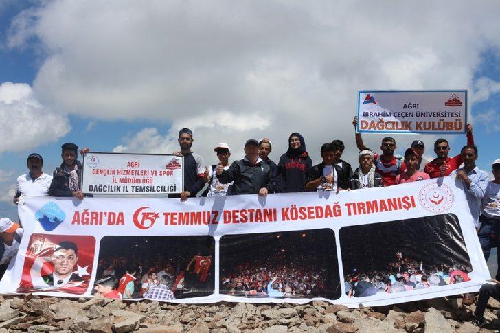 Ağrı’da 15 Temmuz Şehitleri anısına zirve tırmanışı yapıldı G2