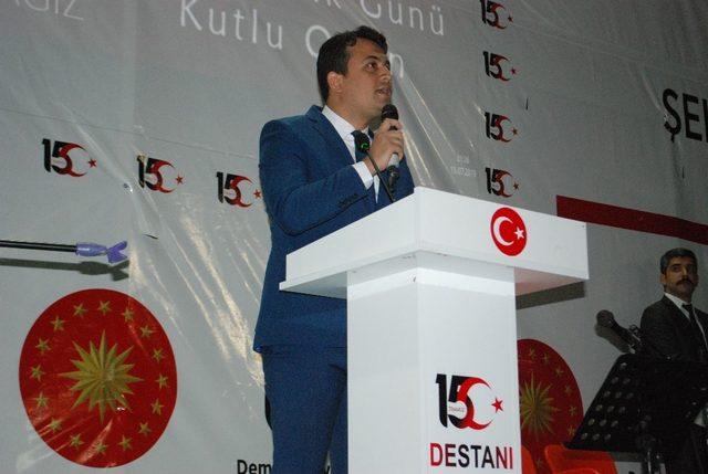 Sınırın sıfır noktasında 15 Temmuz etkinliği