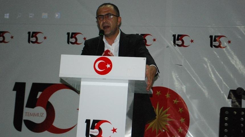 Sınırın sıfır noktasında 15 Temmuz etkinliği