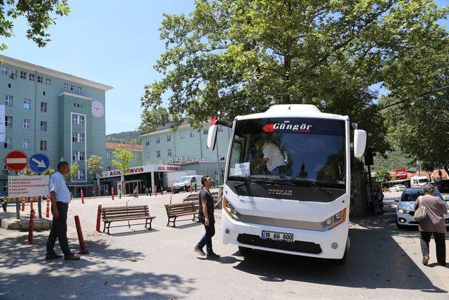 Şehir hastanesine ücretsiz servis