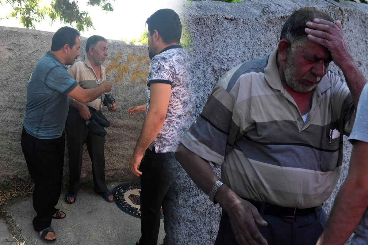 Yangından kurtarıldı, ayakkabılarını elinden bırakmadı