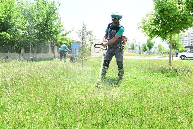 Yeşilyurt Belediyesi’nden park ve yeşil alanların bakımına önem veriyor