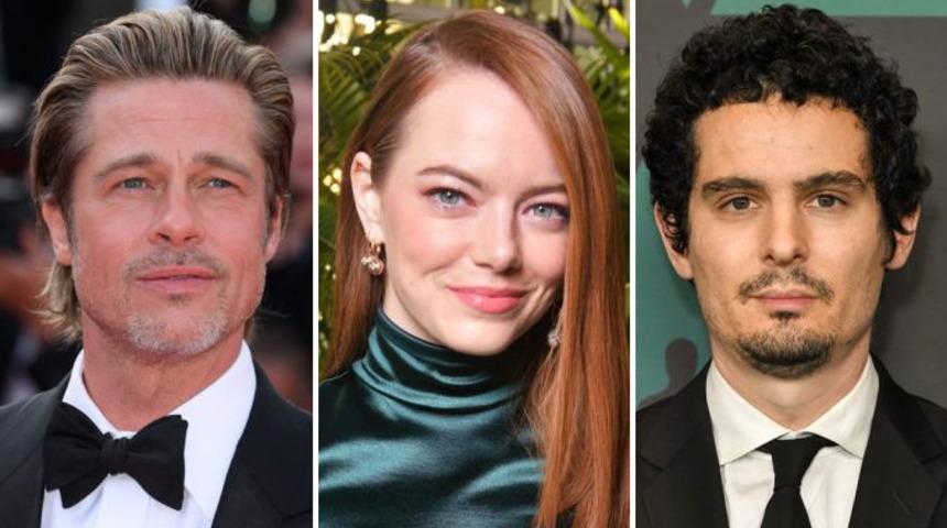 Emma Stone ile Brad Pitt Babylon filminde buluşuyor