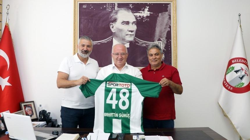 Muğlaspor&rsquo;dan Başkan G&uuml;m&uuml;ş&rsquo;e ziyaret