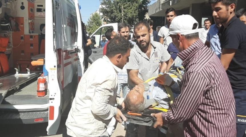 Yüksekten düşen inşaat işçisi yaralandı