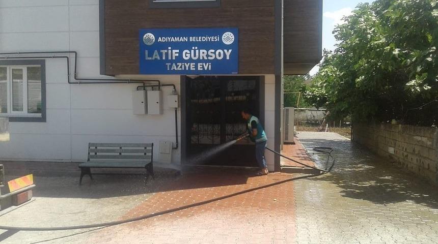 Taziye evlerinde &ccedil;evre temizliği