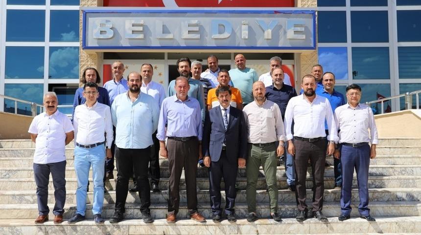 Erzincanspor y&ouml;netiminden Başkan Aksun&rsquo;a ziyaret