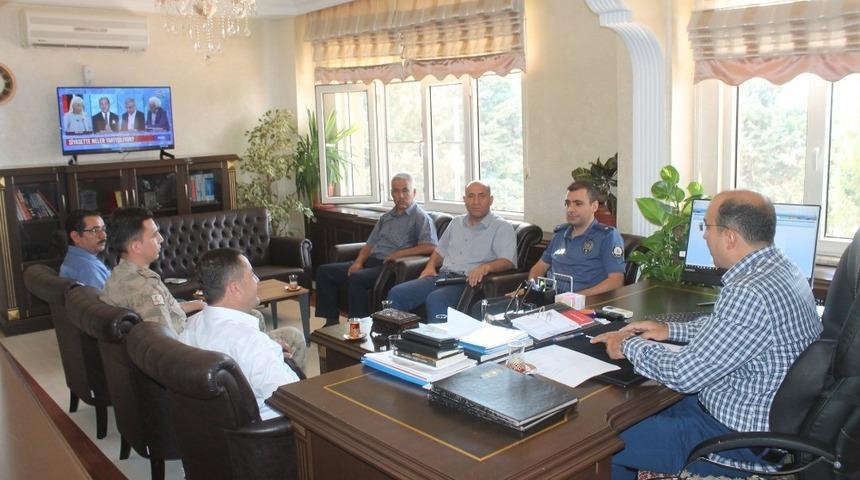 Trafik değerlendirme toplantısı yapıldı