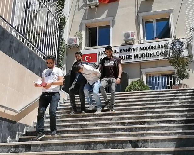 Kadıköy'de suç ortaklarından para çalan hırsız kamerada