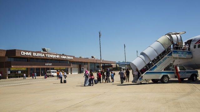 (Özel) Yenişehir havalimanı rekor kırdı