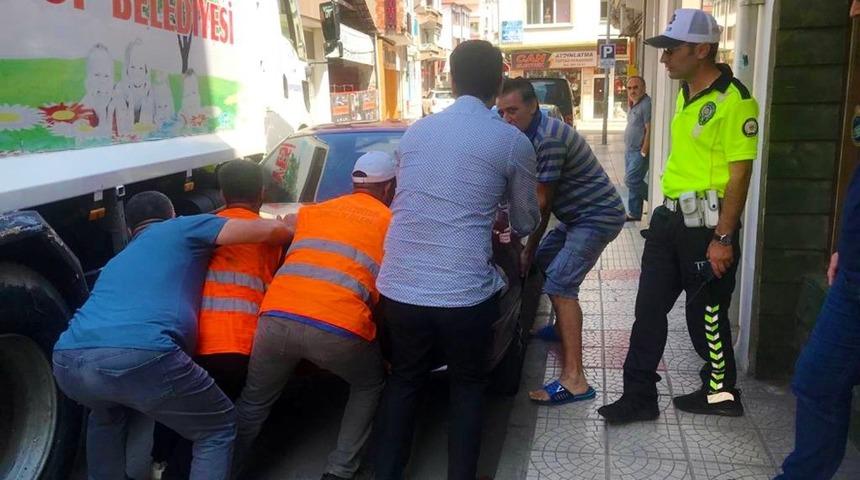 Hatalı parka vatandaş m&uuml;dahalesi