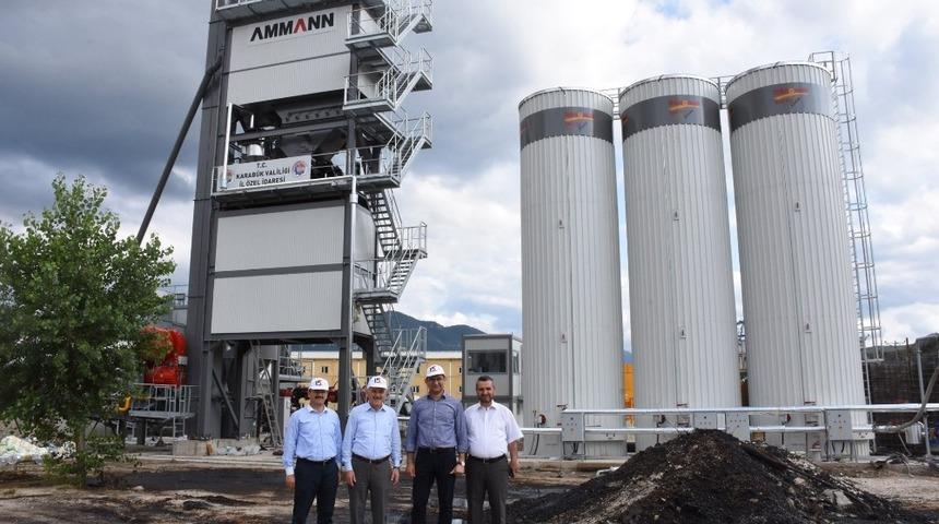 Asfalt plenti &ccedil;alışmaları devam ediyor