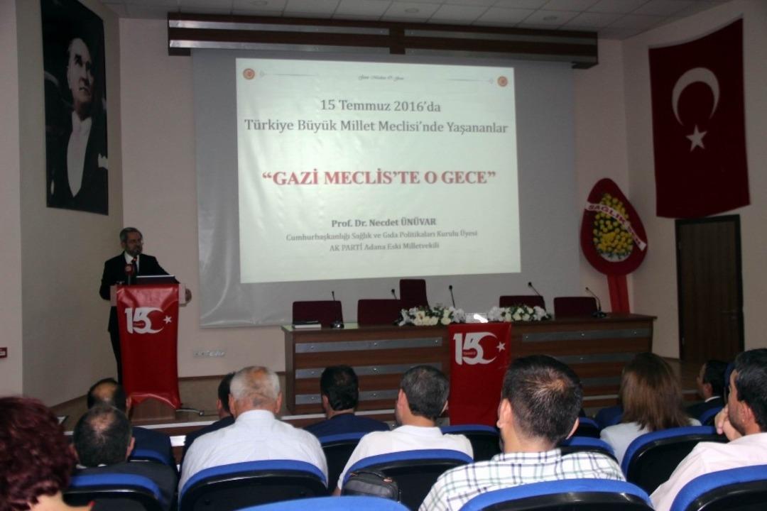 &rsquo;Gazi Mecliste O Gece&rsquo; Konferansı d&uuml;zenlendi