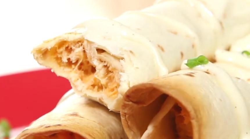 Fırında Pratik Tavuk Dürüm