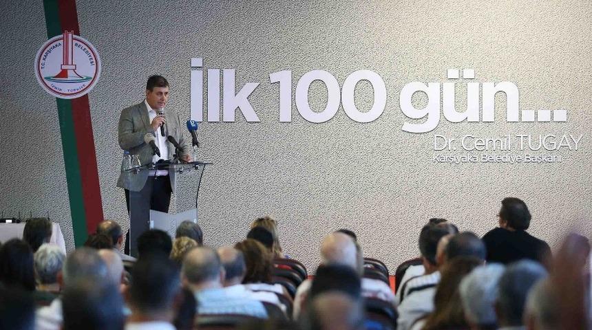 Başkan Tugay&rsquo;dan &ldquo;ilk 100 g&uuml;n&rdquo; raporu