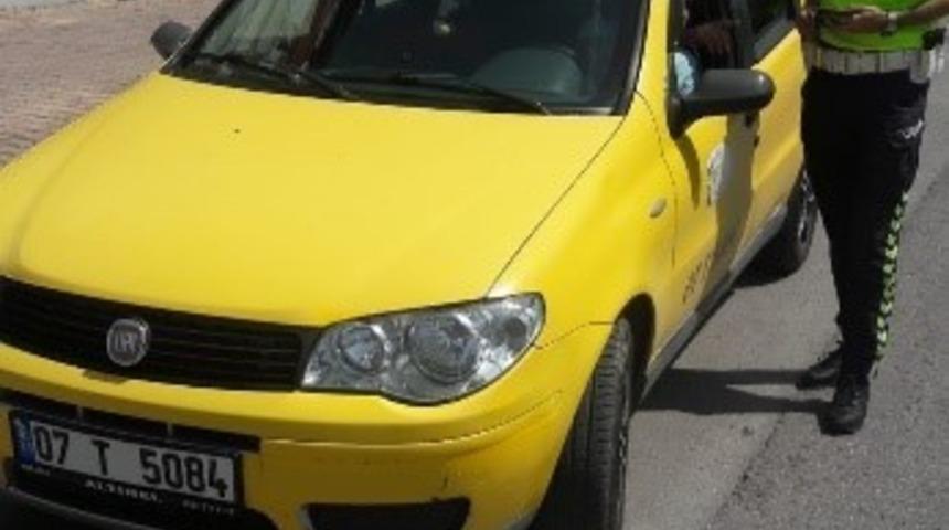 Ticari taksiler denetlendi
