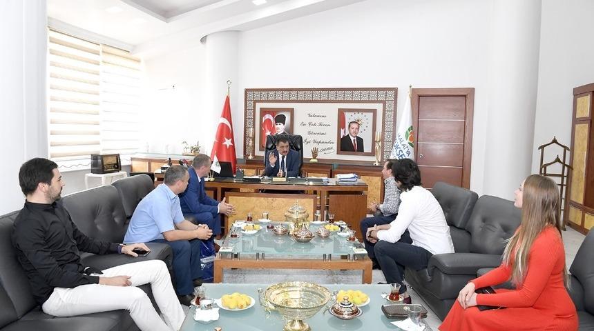 Başkan Gürkan, Belarus heyetini kabul etti