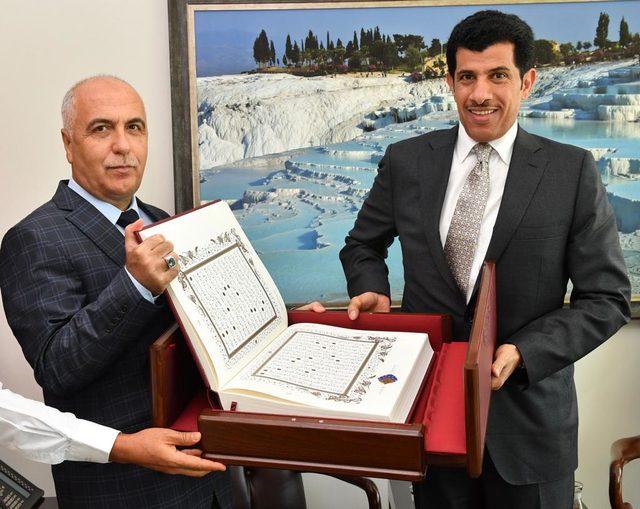 Katar Büyükelçisi'nden Denizli'ye ziyaret