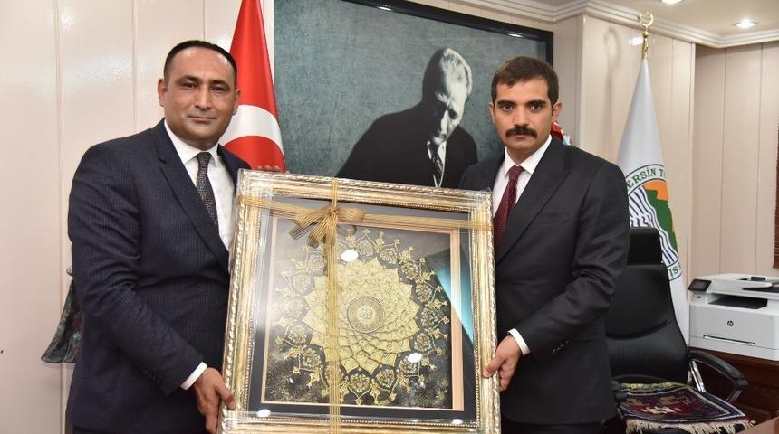 Başkan Yılmaz&rsquo;a, &Uuml;lk&uuml; Ocakları Genel Başkanı Ateş&rsquo;ten ziyaret