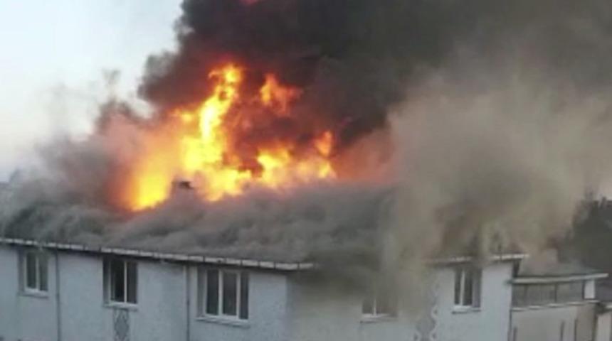 İstanbul Ataşehir’de korkutan yangın