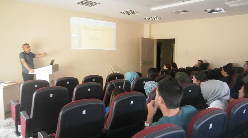 Hastane çalışanlarına iş sağlığı ve güvenliği eğitimi verildi