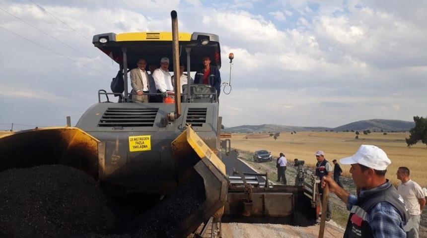 Karacaören-Kızılcaören Grup Köy Yolu’nda sona yaklaşıldı