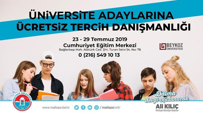 Maltepe Belediyesinden &uuml;niversite adaylarına &uuml;cretsiz danışmanlık