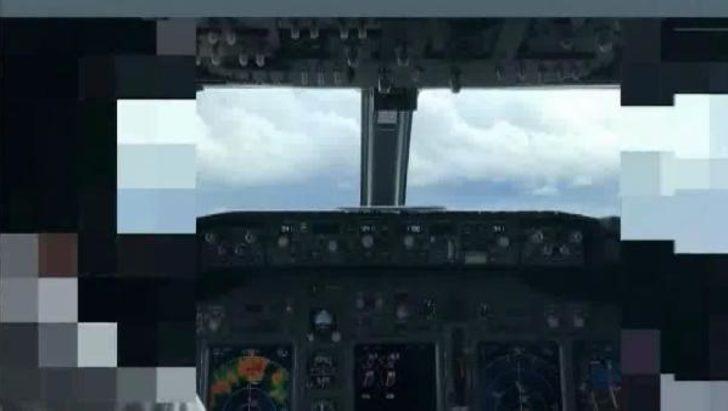 Uçağın denize inme anı kokpit kamerasına yansıdı G2