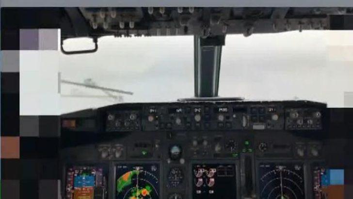 Uçağın denize inme anı kokpit kamerasına yansıdı G3