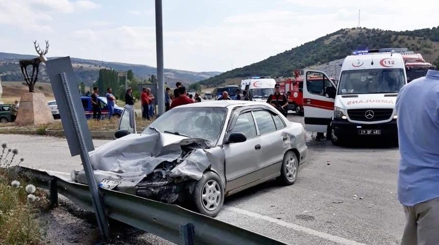 Sungurlu&rsquo;daki trafik kazası1 &ouml;l&uuml;, 3 yaralı