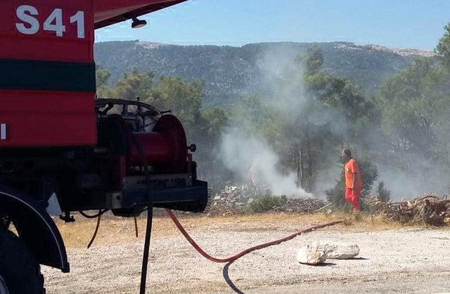 Piknikçilerin mangal ateşinden yangın çıktı - Yeniden