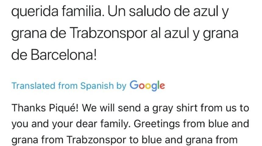 Trabzonspor&rsquo;dan Pique&rsquo;ye forma s&ouml;z&uuml;