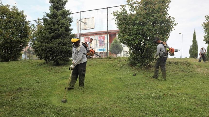 Park ve Bah&ccedil;elerde yoğun mesai