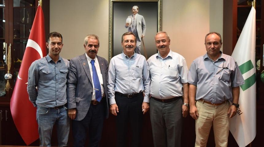 Başkan Ata&ccedil;&rsquo;a ziyaretler s&uuml;r&uuml;yor