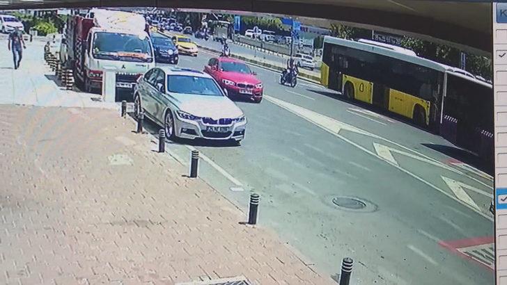 Ölümden kıl payı kurtuldu! Şoke eden görüntüler G1