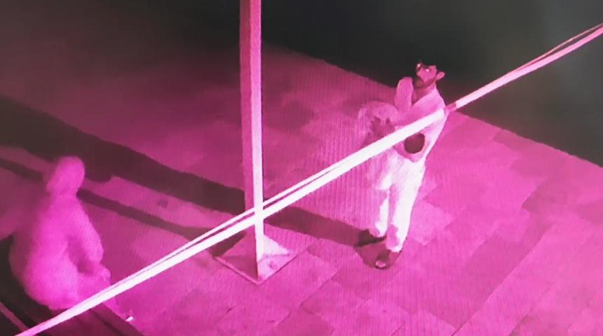 İnanılmaz anlar! Bebeklerini camiye bırakan çift güvenlik kamerasına yakalandı