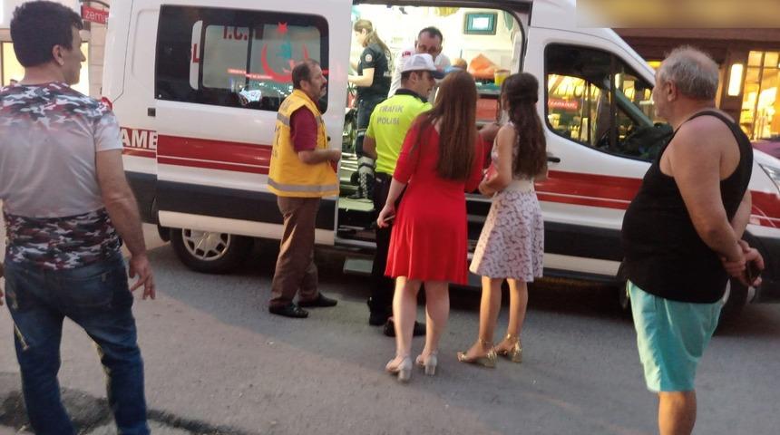 Kaza sonrası yumruklar havada u&ccedil;uştu