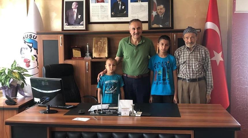 LGS birincisine Başkan Aktay&rsquo;dan &ouml;d&uuml;l