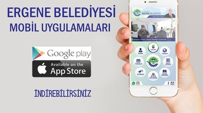 Ergene Belediyesi mobil uygulama ile artık ceplerde