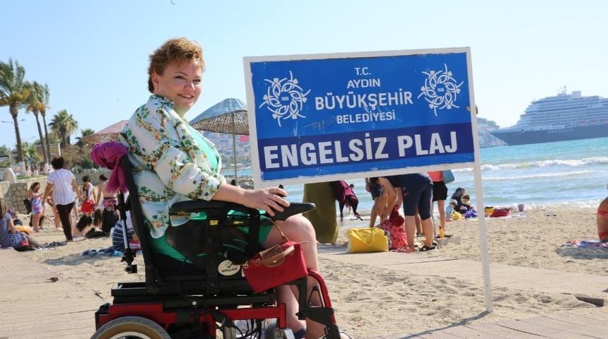 Engellilere g&ouml;sterilen saygı ve imkan, onu Kuşadası&rsquo;nda yaşamaya itti