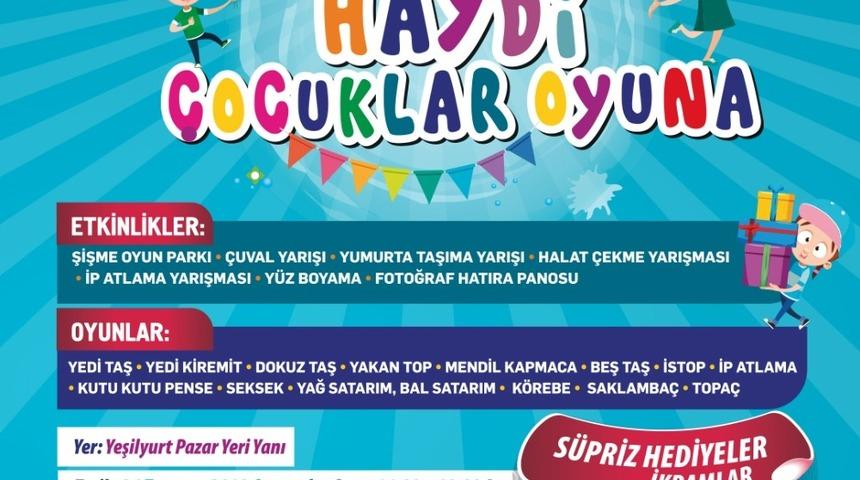 Merkezefendi&rsquo;de &lsquo;Haydi &Ccedil;ocuklar Oyuna&rsquo; etkinliği başlıyor