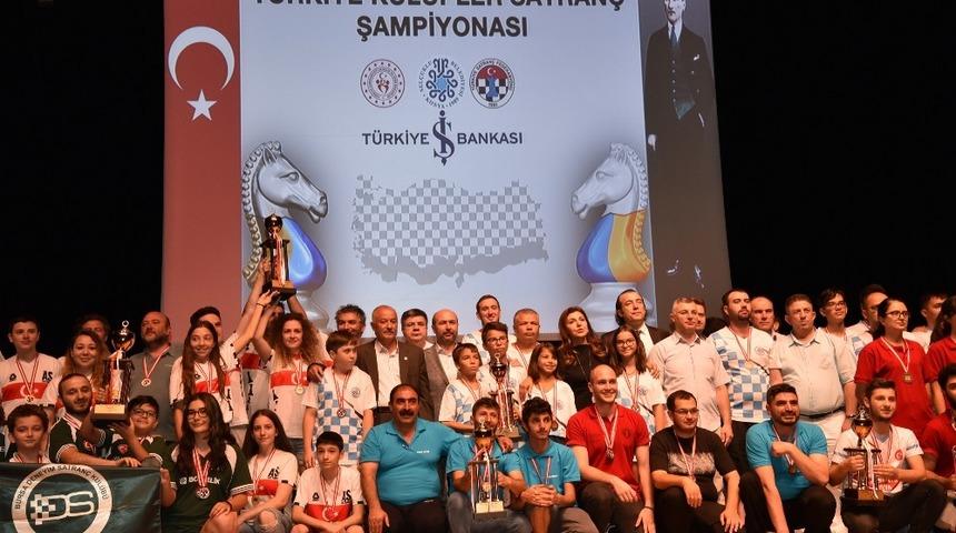 Türkiye Kulüpler Satranç Şampiyonası Finallerinin ödül töreni yapıldı