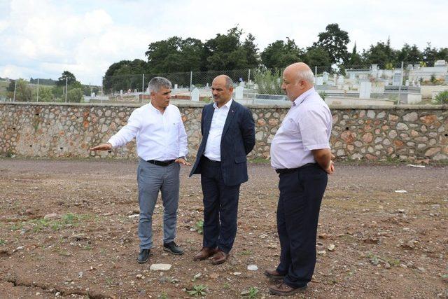 Başkan Söğüt’ten İlimtepe mezarlığından inceleme