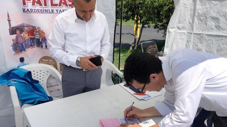 Sinop&rsquo;ta Diyanet Vakfı kurban bağış standı a&ccedil;tı