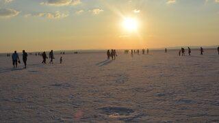 Tuz Gölü'ne ziyaretçi akını  