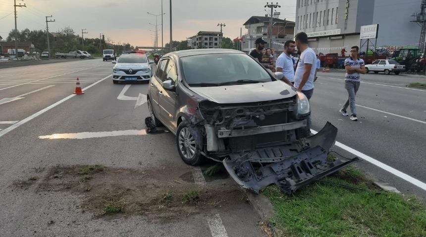 Samsun’da trafik kazası: 2 yaralı